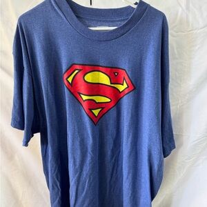 Blue Superman Logo T-Shirt